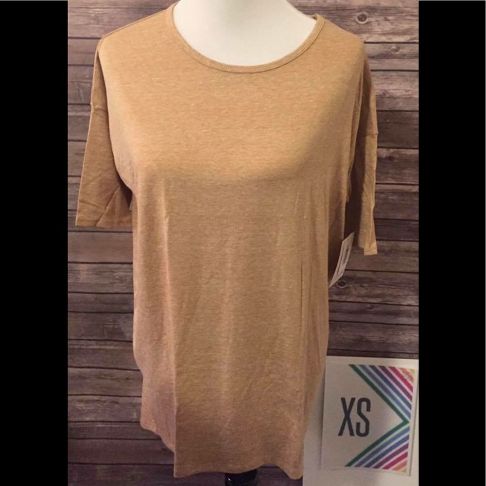 NWT LuLaRoe Irma Ladies Shirt/Tunic size XS Gold